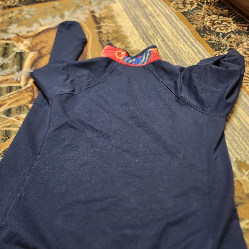 Lauren Ralph Lauren Red and Navy Sweatshirt with Green Accents - Picture 10 of 11